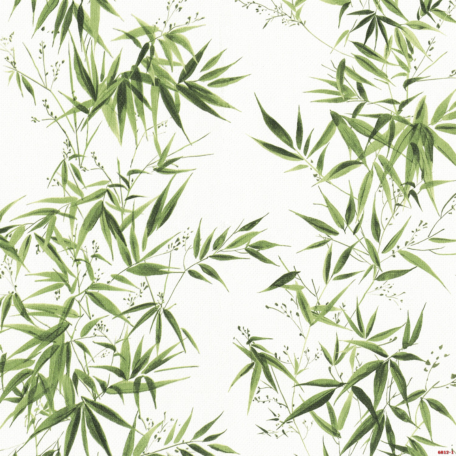 Giấy dán tường lá tre màu xanhAlbany 6812-1